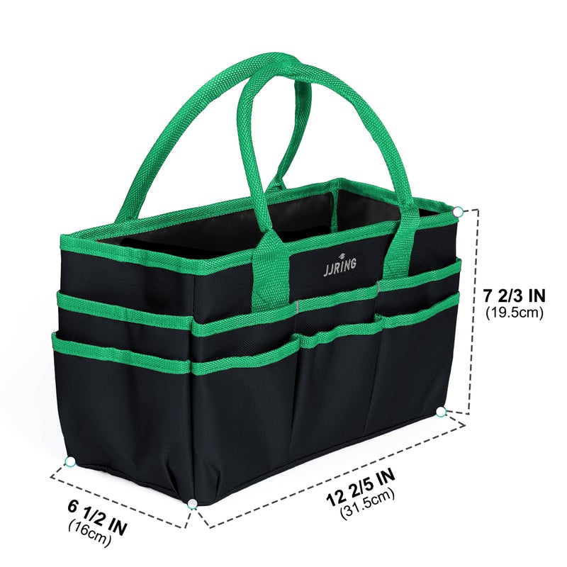 Jjring Craft and Art Organizer Tote Bag - 600D Green Nylon Fabric Art Caddy with Pockets - for Art, Craft, Sewing, Medical, and Office Supplies Storage - Image 5